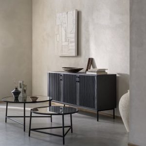 M&S X Fired Earth  Charcoal Display Cabinet Large