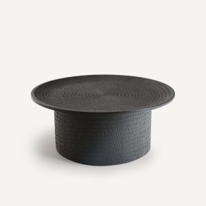 Oreas Mango Wood Round Storage Coffee Table