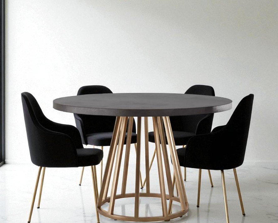 Brass and resin table-Photoroom