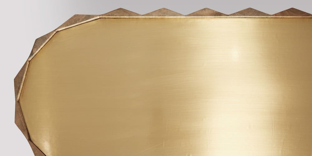 Swoon Editions cabinet in light mango wood.