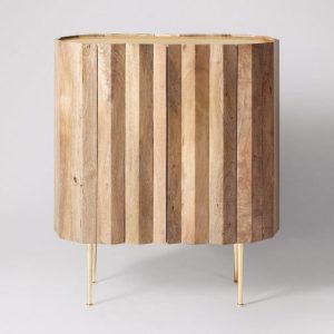 Swoon Editions cabinet in light mango wood.