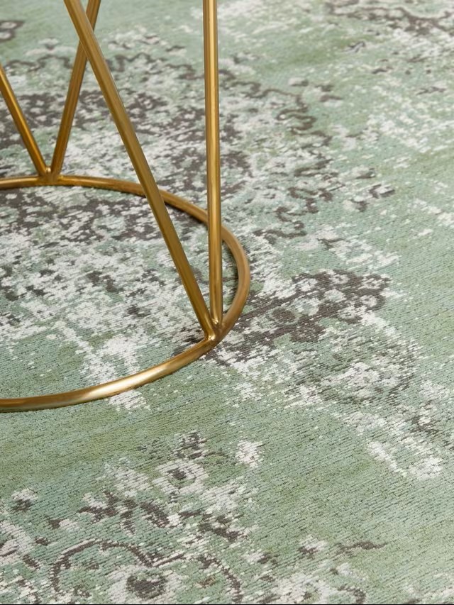Green Jaipur indoor strong cotton blend rug W120cm x L180cm