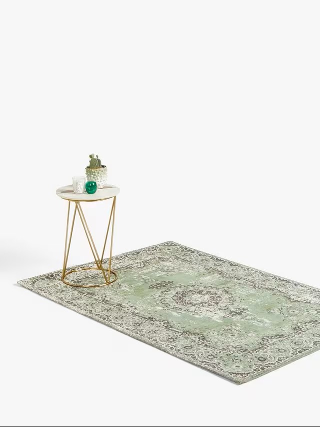 Green Jaipur indoor strong cotton blend rug W120cm x L180cm