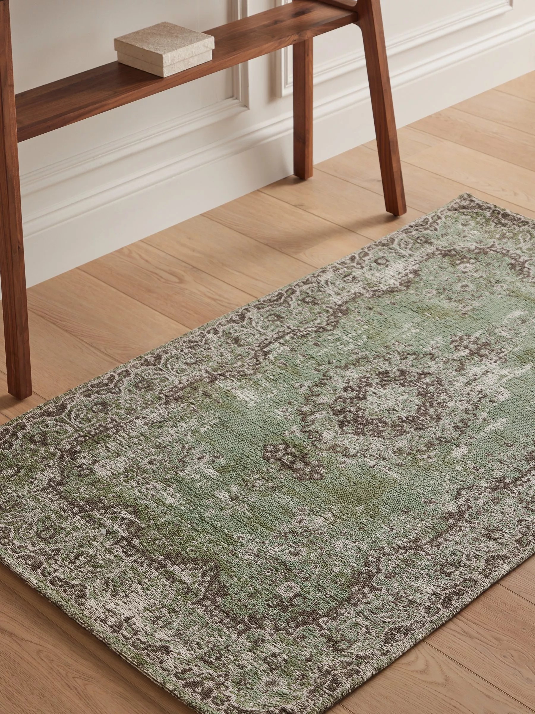 Green Jaipur indoor strong cotton blend rug W120cm x L180cm