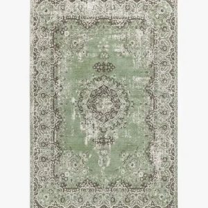 Green Jaipur indoor strong cotton blend rug W120cm x L180cm