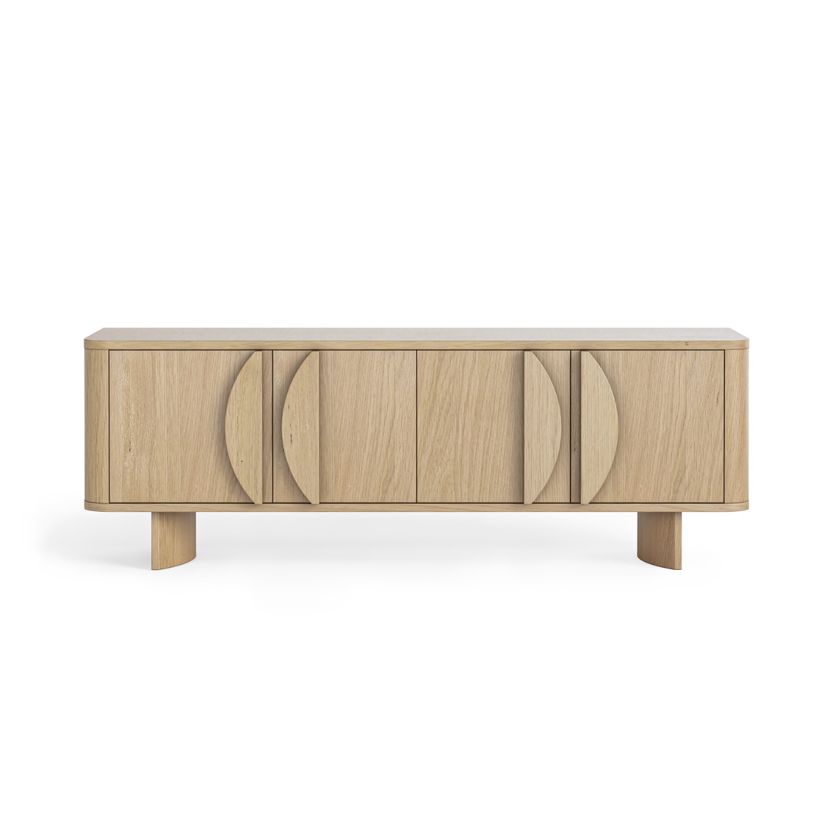 Large oak media unit