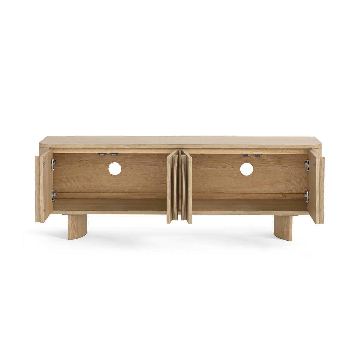 Large oak media unit